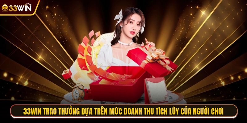 33WIN trao thưởng dựa trên mức doanh thu tích lũy của người chơi
